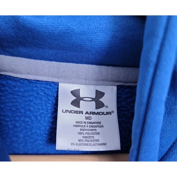 Under Armour Blue Hoodie Men's MEDIUM - Picture 5 of 6